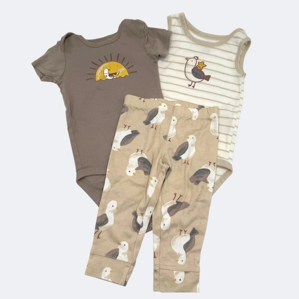 Baby Carter's 3-Piece Bird Little Character Set Neutral Unisex 9 Months